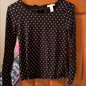 Long sleeve tie back top